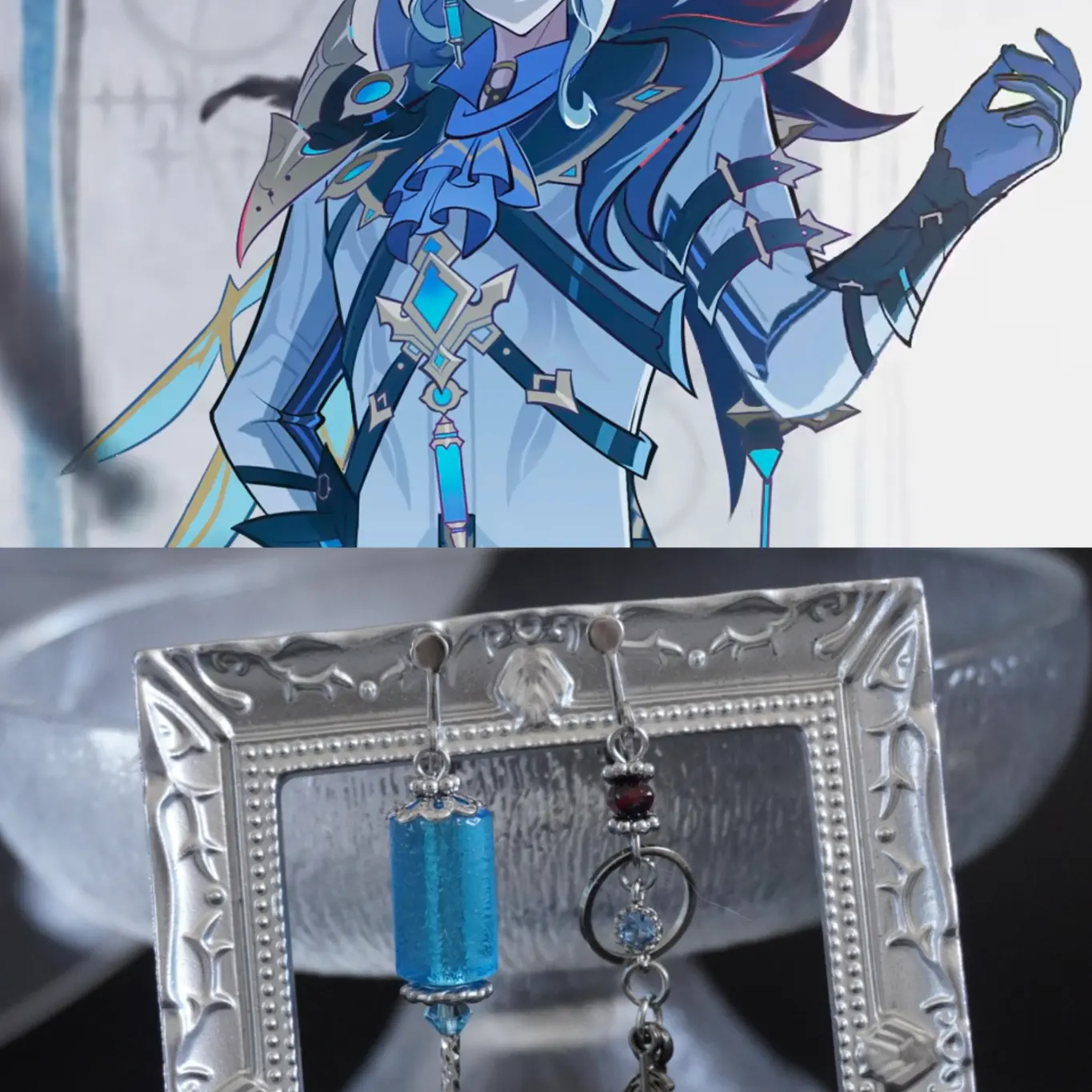 Anime Cosplay Ladies - Anime Genshin Impact, Il Dottore, orecchini,