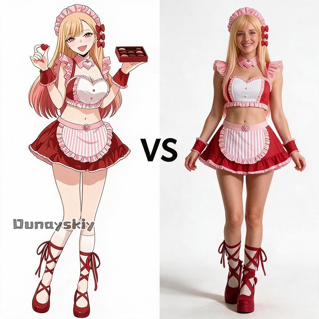 Kitagawa Anime Cosplay - Marin Kitagawa ‌ Costume da cameriera